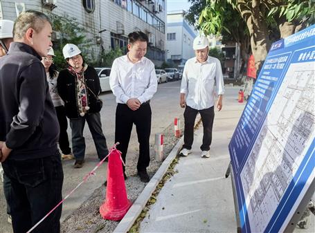 洪進興到冶建公司項目調研指導